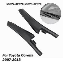 2 vnt. juodas priekinio stiklo apvyniojimo kampo apdailos dangtelio užsegimo tipas skirtas Toyota Corolla 2007-2013 53823-02020