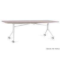 Sulankstomi konferenciniai biuro stalai | CARL TABLE - WHITE - FRAME AND TOP - 240X100 CM