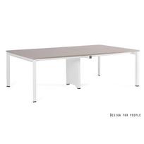 Biuro stalas | PASON - WORKSTATION 4 - WHITE - FRAME AND TOP - 240X140 CM