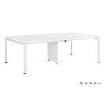 Biuro stalas | PASON - WORKSTATION 4 - WHITE - FRAME AND TOP - 240X140 CM