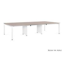 Biuro stalas | PASON - WORKSTATION 6 - WHITE - FRAME AND TOP - 360X140 CM