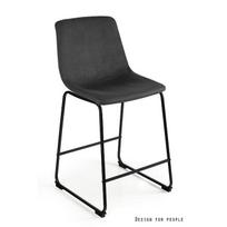 Pusbario kėdė | 62 cm aukščio pusbario kėdė | Tamsiai pilka