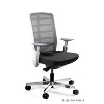 Profesionali ergonominė biuro kėdė | Darbo kėdė su kvėpuojančia nugaros atrama | Juoda, Balta