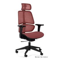 Profesionali ergonominė biuro kėdė | Kvėpuojanti darbo kėdė | Raudona