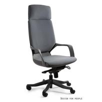 Ergonominė biuro kėdė ant ratukų | Patogi kėdė darbui | Pilka