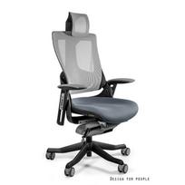 Patogi darbo kėdė | Ergonominė ofiso kėdė | Tinklinis nugaros atlošas | Pilkai melsva