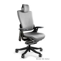 Patogi darbo kėdė | Ergonominė ofiso kėdė | Aukštas nugaros atlošas | Pilka