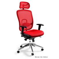 Su porankiais ergonominė darbo kėdė | Komfortui ir laikysenai | Raudona
