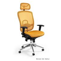 Su porankiais ergonominė darbo kėdė | Komfortui ir laikysenai | Geltona
