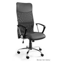 Kvėpuojanti ergonominė biuro kėdė | EKO odos ofiso kėdė | Pilka