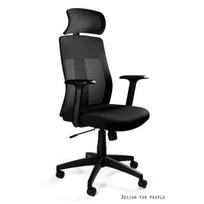 Profesionali ergonominė kėdė | Ofiso kėdė su galvos atrama | Juoda