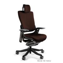 Patogi darbo kėdė | Ergonominė ofiso kėdė | Aukštas nugaros atlošas | Tamsiai ruda