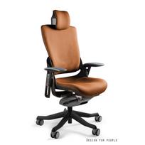 Patogi darbo kėdė | Ergonominė ofiso kėdė | Aukštas nugaros atlošas | Ruda