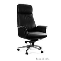 Natūralios odos profesionali ergonominė biuro kėdė | Vadovo kėdė | Juoda