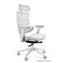 Kvėpuojančio audinio ergonomiška kėdė | Darbo kėdė | Ofiso kėdė | Balta