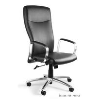 Tikros odos su porankiais ergonominė biuro kėdė | Ofiso kėdė | Juoda