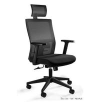 Profesionali ergonominė biuro kėdė | Ofiso kėdė | Darbinė kėdė su galvos atrama | Juoda