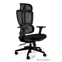 Profesionali ergonominė biuro kėdė | Tinklinė nugaros atrama su galvos atrama | Juoda