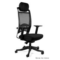 Profesionali ergonominė biuro kėdė | Reguliuojama juosmens atrama | Juoda