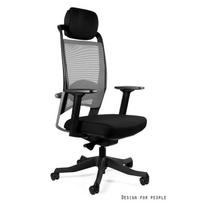 Profesionali ergonominė biuro kėdė | Tinklinė juosmens atrama | Juoda