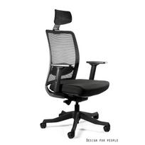 Profesionali ergonominė biuro kėdė | Su galvos atrama | Juoda