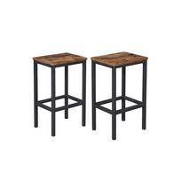 Pramoninio stiliaus pusbario kėdės 65 cm | "Rustic" ruda