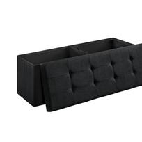 Tvirtas lengvas minkštasuolis | 300 kg | 110 x 38 x 38 cm | Juoda