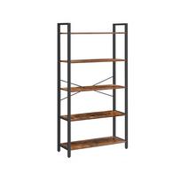Industrinio stiliaus lentyna | 80 x 30 x 153 cm | 5 lentynos | Ruda