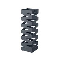 Metalinis skėčių stovas antracito spalvos | 15,5 x 15,5 x 49 cm | Tamsiai pilka