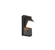 Sieninis LED šviestuvas TRIO RAGLAN, 1 x 3 W, 3000 K, 300 lm, juodos sp, 21 x 8 x 7 cm
