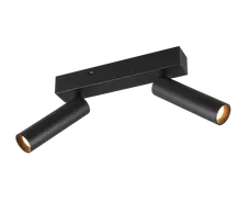 Taškinis LED šviestuvas TRIO AMBALA, 2x5W, 2300/3000/4000K  2x500 lm juodos sp 16,5x15x4cm