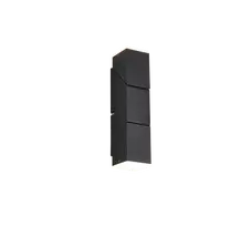 Sieninis LED šviestuvas TRIO RAGLAN, 2 x 3 W, 3000 K, 2x300 lm, juodos sp, 22 x 5 x 5,5 cm