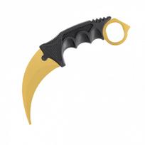 Treniruočių peilis CS:GO karambit be ašmenų gold - 19cm