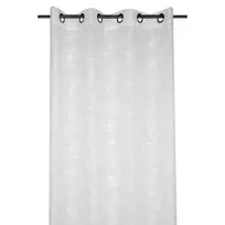 Dieninė užuolaida ONTARIO VOILE, su žiedais, baltos sp., 135 x 260 cm, 100 % PES
