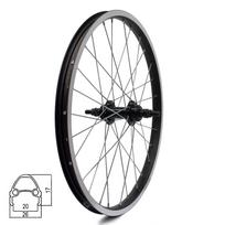 Galinis ratas 20" v-brake, 28H,  užsukamas žv. blok., veržlė