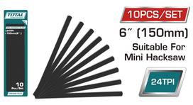Pjūklo metalui gelęžtė TOTAL, Mini, 65Mn, 152mm, 24T, 10vnt,TMHSB1501