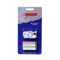 Gimtadienio žvakutės SAMURAI 24 vnt.