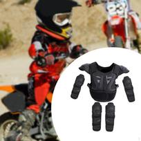 Krūtinės stuburo nugaros apsauga Apsauga Dirt Bike Gear Vaikams Motociklui Viso kūno šarvai Kostiumas Kelių alkūnės