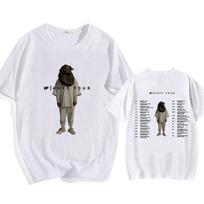 Raperio NF Hope Tour marškinėliai trumpomis rankovėmis vyrams ir moterims medvilniniai marškinėliai atsitiktiniai vasaros Hip Hop gatvės stiliaus marškinėliai unisex Harajuku marškinėliai XS balta