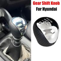1 gabalas PU oda + plastikas 6 greičių mechaninė pavarų perjungimo rankenėlė, tinka Hyundai IX35 2009-2015 / Forte 2008-2013