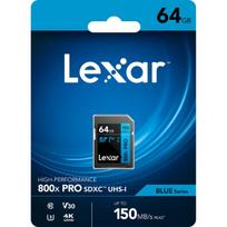 Lexar atm.korta SD 64GB SDXC 800x Pro  R150/45MB/S