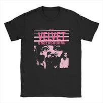 The Velvet Underground Marškinėliai Unisex Medvilniniai Juokingi Marškinėliai Apvalia Kakle Siūlomi Marškinėliai Trumpomis Rankovėmis Drabužiai Dovanos Idėja Unisex 4XL pink