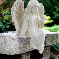 Angelo statulos dervos statulėlės sodo statulėlės žavingas ornamentas