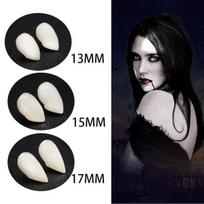 Helovyno dekoracija vampyro dantys 2 rinkiniai, 13 mm.