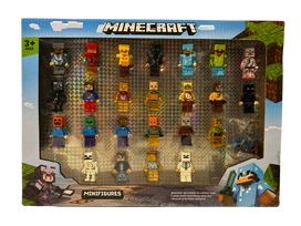 Minecraft Stiliaus Figūrėlės konstruktoriams My World , 24 vnt.