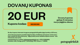 20 eurų dovanų kuponas