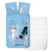 Vaikiškas patalynės komplektas Disney Frozen Snowing Day, 140x200, 2 dalių
