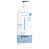 Naif Baby & Kids Wash Gel prausimosi gelis vaikams ir kūdikiams kūnui ir veidui Refill Me 500 ml
