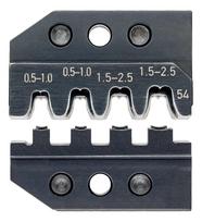 Kompresijas uzgaļu komplekts, KNIPEX, 97 49 54, 0.5 - 2.5 mm², 4 profili