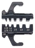Kompaktā krimpēšanas uzgaļu komplekts, KNIPEX, 97 39 08, 0.25 - 6.0 mm², 3 profili